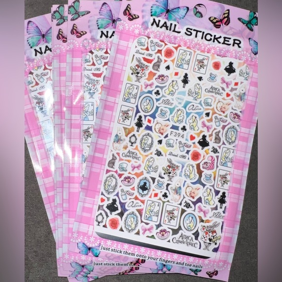$1 ALICE NAIL STICKERS. NEW. $1 WITH ANY $10 ORDER OR MORE - Picture 3 of 16